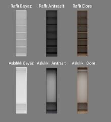 Kale 1'li Gövde Modül Raflı Antrasit 190