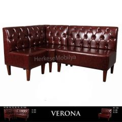 Verona Deri Köşe Sedir