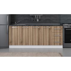 Minar 200 Cm Mutfak Dolabı Beyaz Dore 200-D1-Alt Modül