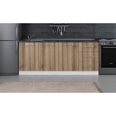 Minar 200 Cm Mutfak Dolabı Beyaz Dore 200-D2-Alt Modül