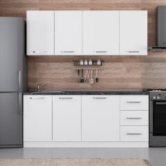 Minar 195 Cm Mutfak Dolabı Beyaz 195-B1