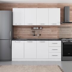 Minar 200 Cm Mutfak Dolabı Beyaz 200-B2