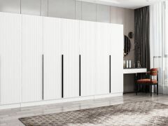 Kale Plus 8 Mebran Kapaklı 2Ç Dolap Beyaz Mebran