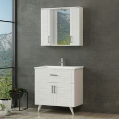 Vera Banyo Dolabı 85Cm Ay2K1Ç+2K1A+Etj Beyaz