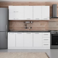 Minar 210 Cm Mutfak Dolabı Beyaz 210-B2