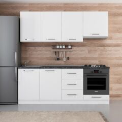 Minar 210 Cm Mutfak Dolabı Beyaz 210-B8