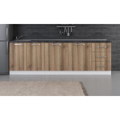 Minar 260 Cm Mutfak Dolabı Beyaz Dore 260-D1-Alt Modül