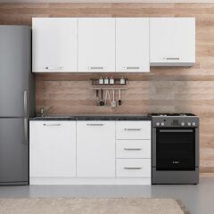 Minar 215 Cm Mutfak Dolabı Beyaz 215-B4