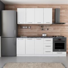 Minar 220 Cm Mutfak Dolabı Beyaz 220-B4