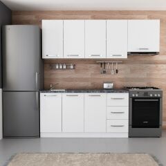 Minar 220 Cm Mutfak Dolabı Beyaz 220-B5