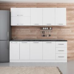 Minar 225 Cm Mutfak Dolabı Beyaz 225-B1