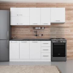 Minar 225 Cm Mutfak Dolabı Beyaz 225-B4