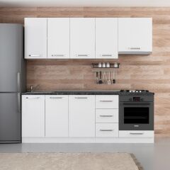 Minar 225 Cm Mutfak Dolabı Beyaz 225-B8