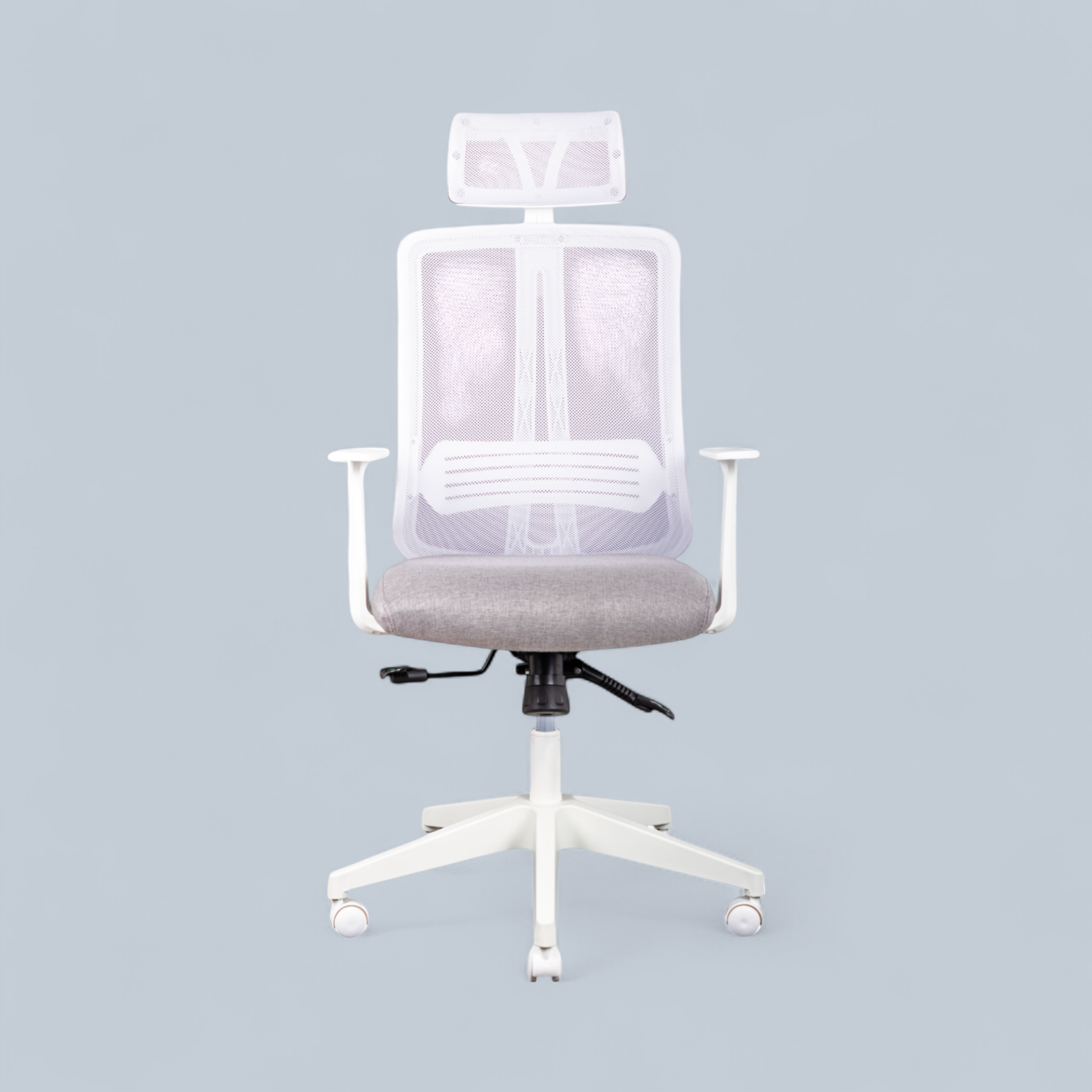 Paris Beyaz Fileli Yönetici Koltuğu