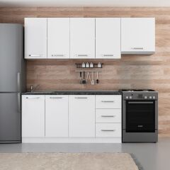 Minar 230 Cm Mutfak Dolabı Beyaz 230-B7