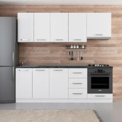 Minar 230 Cm Mutfak Dolabı Beyaz 230-B8