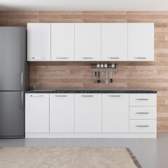 Minar 240 Cm Mutfak Dolabı Beyaz 240-B1