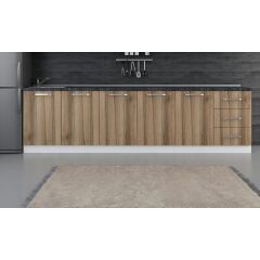 Minar 300 Cm Mutfak Dolabı Beyaz Dore 300-D2-Alt Modül