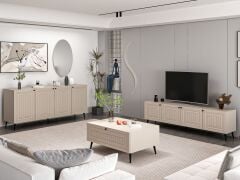 Minar Kale İlkbahar Set2 Tv + Orta Sehpa + Aynalı Konsol