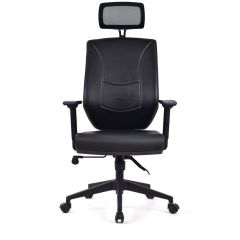 Prag Siyah Pls Deri Makam Ofis Koltuğu