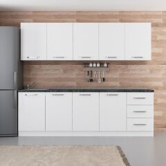 Minar 250 Cm Mutfak Dolabı Beyaz 250-B2