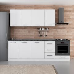 Minar 255 Cm Mutfak Dolabı Beyaz 255-B3