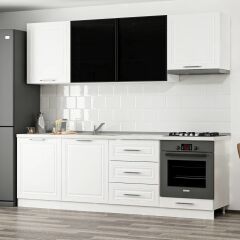 Minar 240 Cm Mbr C + Alm. Füme Cam Mutfak Dolabı Byz 240-Mcacb1