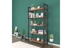 İnci Metal Kitaplık Ceviz