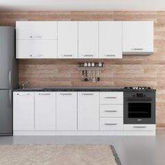 Minar 265 Cm Mutfak Dolabı Beyaz 265-B8