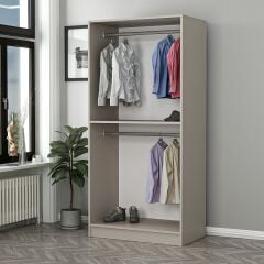 Kale 2 Bölmeli Giyinme Dolabı Kumtaşı