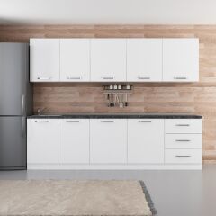 Minar 280 Cm Mutfak Dolabı Beyaz 280-B2