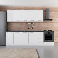 Minar 285 Cm Mutfak Dolabı Beyaz 285-B6