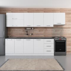 Minar 300 Cm Mutfak Dolabı Beyaz 300-B8