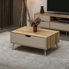 Elina Ayaklı Orta Sehpa - Dore/Kumtaşı