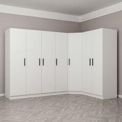 Kale 7 Kapak 2Ç Köşe Zincir Dolap - Beyaz