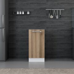 Minar Mutfak Alt Modül 1K1R 40Cm Dolap Beyaz/Dore - D1