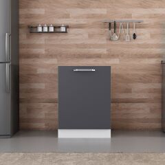 Minar Mutfak Alt Modül 1K1R 60Cm Dolap Beyaz/Antrasit - A1