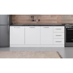 Minar 215 Cm Mutfak Dolabı Beyaz 215-B2-Alt Modül